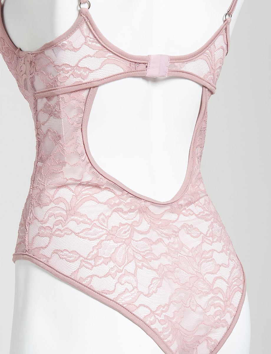 Body encaje rosa