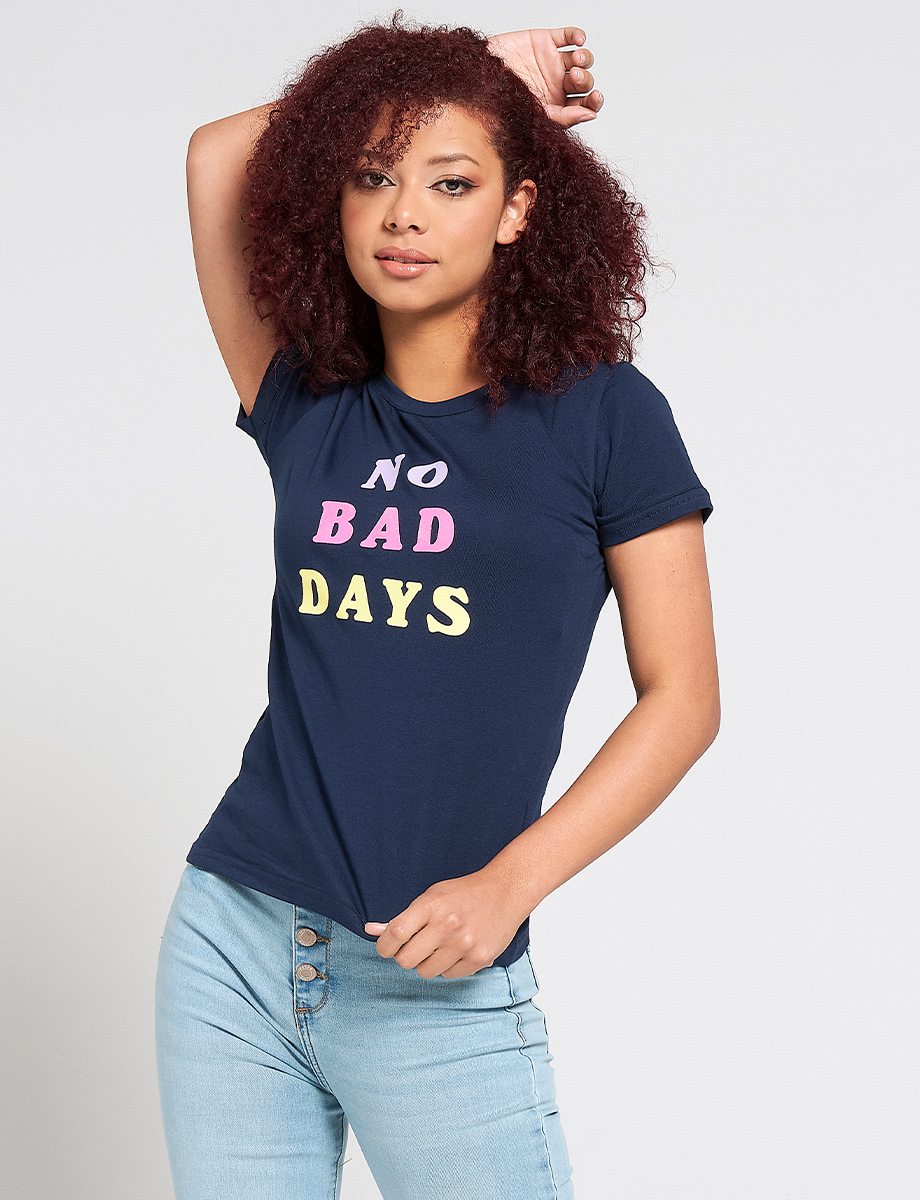 Camiseta No Bad Days azul marino