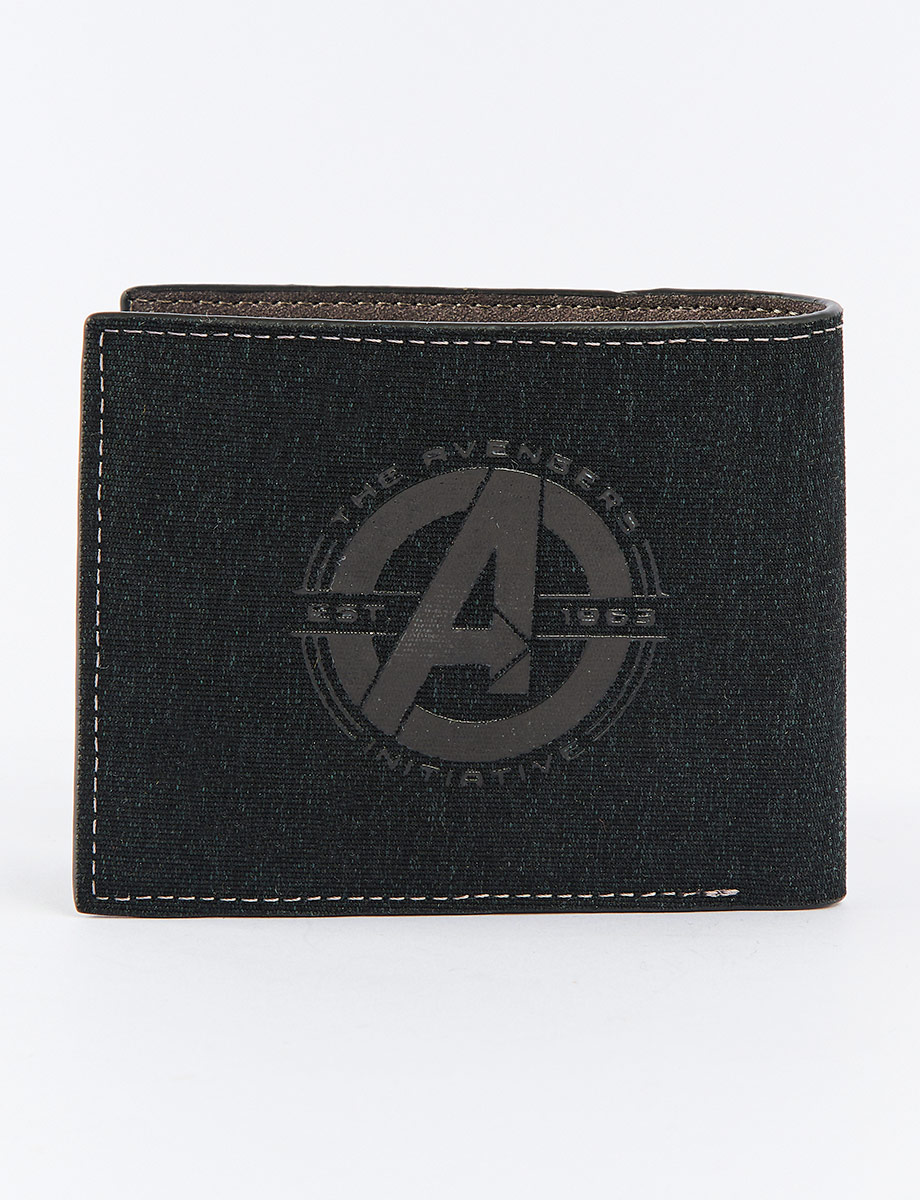 Billetera Marvel gris-negro