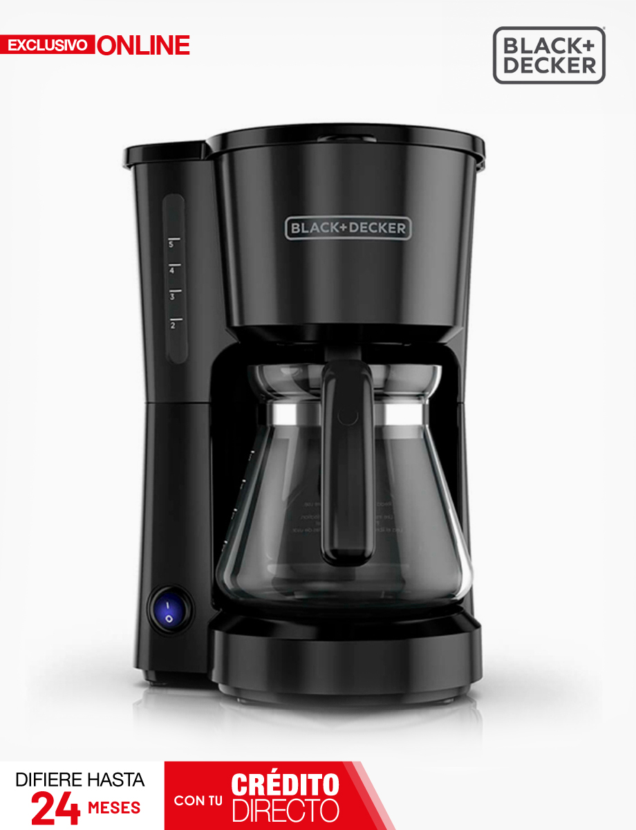 Cafetera con Filtro 5 Tazas Black+Decker