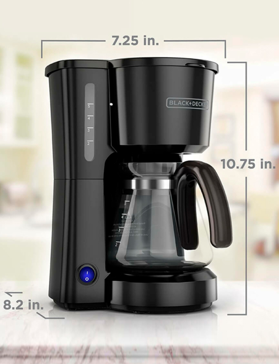 Cafetera con Filtro 5 Tazas Black+Decker