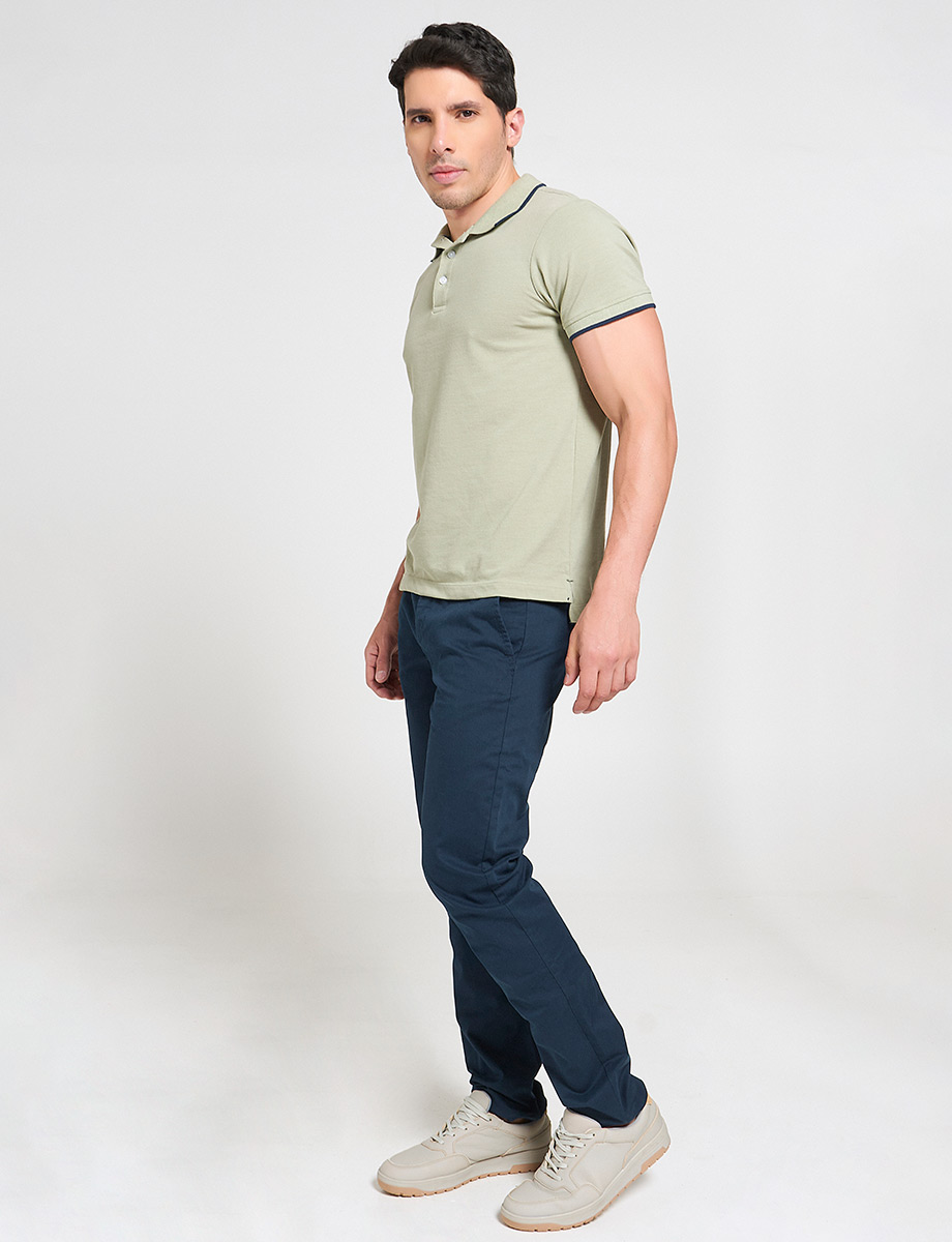 Pantalón Chino Regular Azul Marino