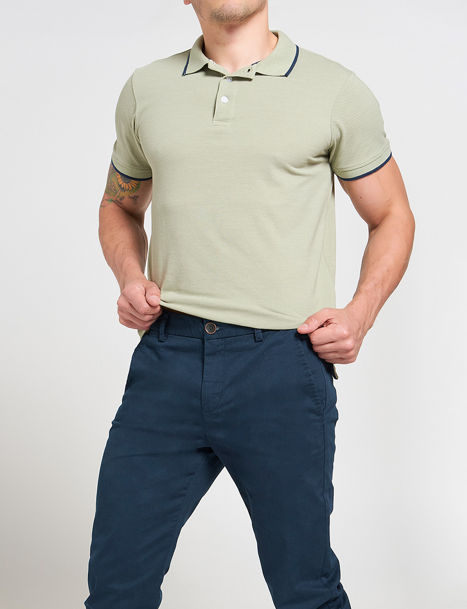 Pantalón Chino Regular Azul Marino