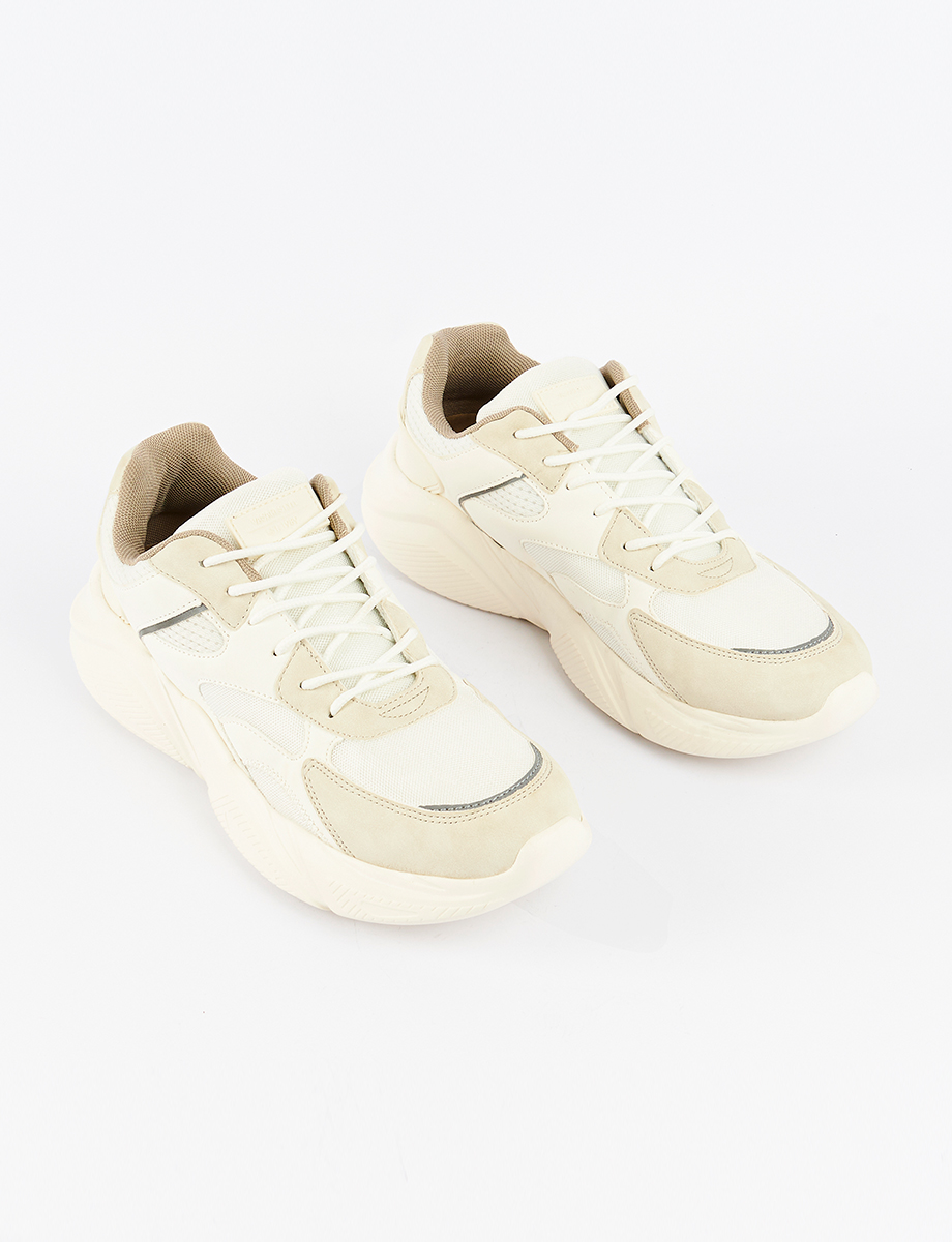 Sneaker chunky beige