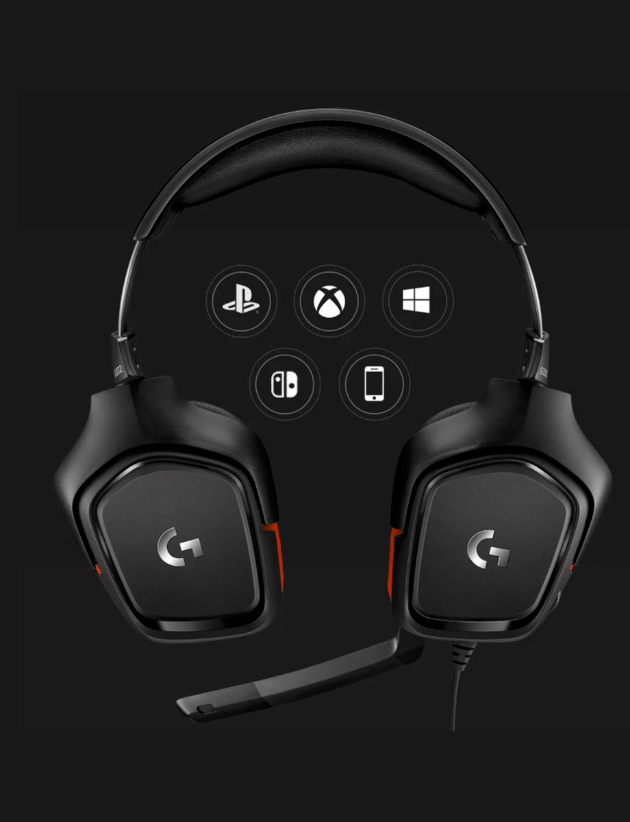 Combo Audífonos G332 + Mouse G203 Logitech