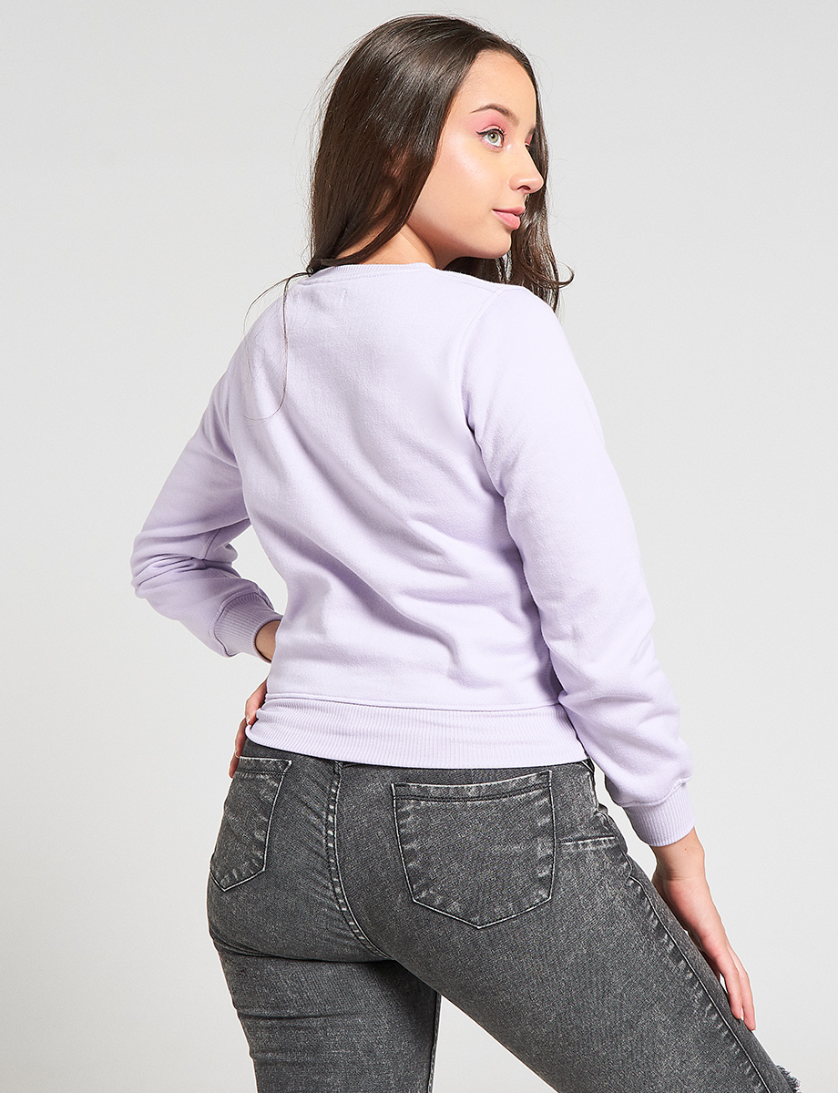 Buzo Estampado Lila