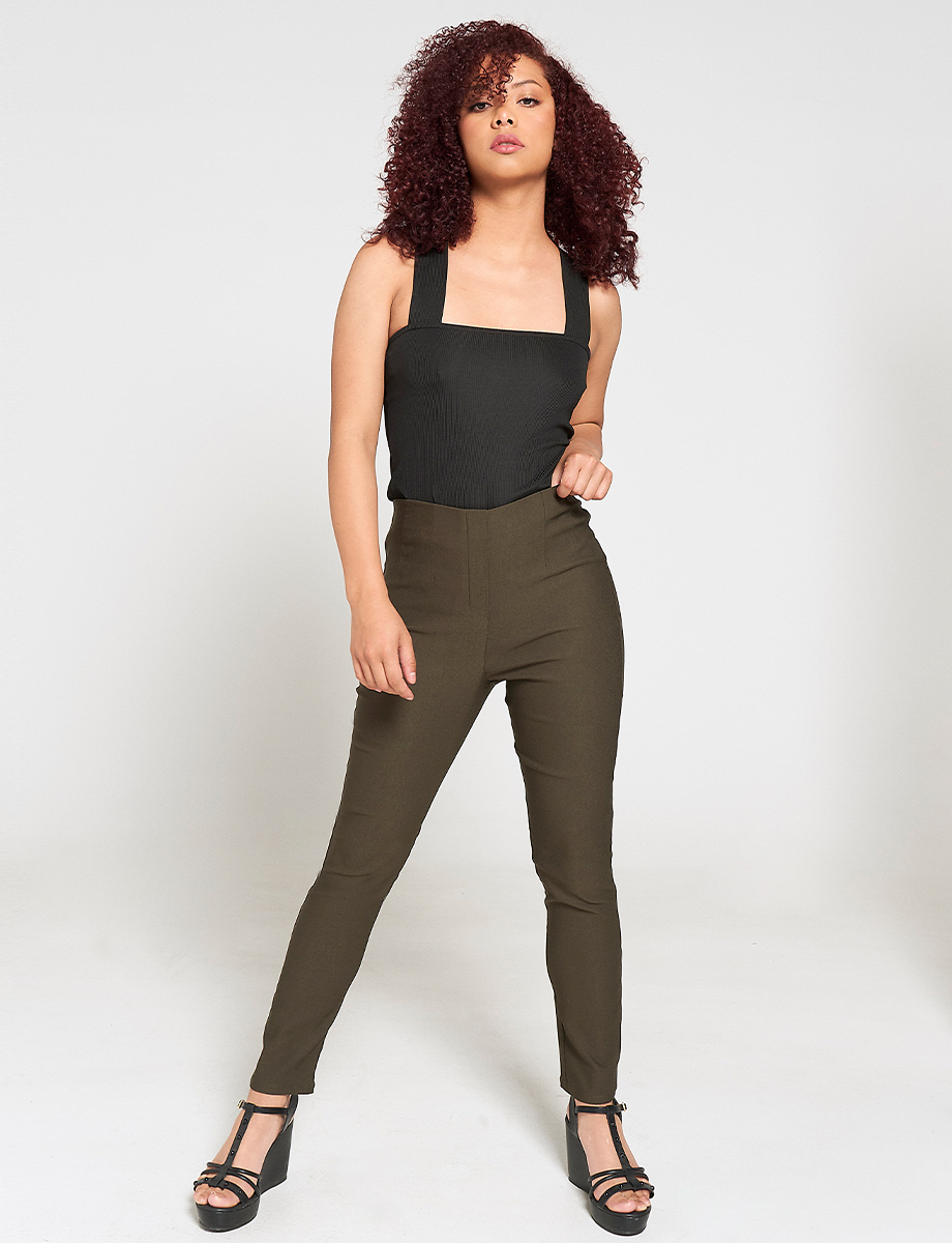 Legging Cintura Alta Verde Militar