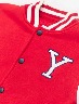 Chompa esc Fleece Rojo/Blanco