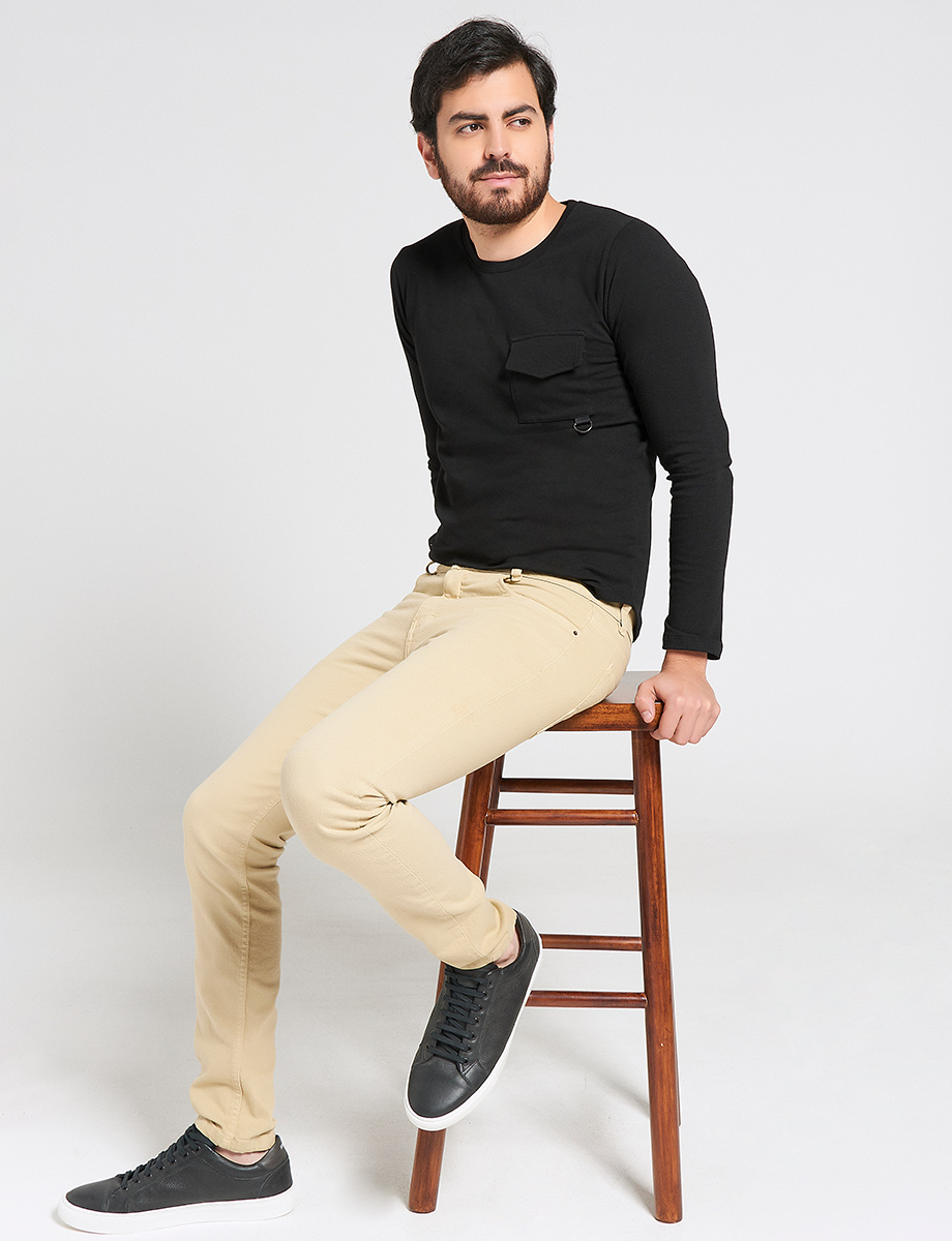 Pantalón Beige Llano