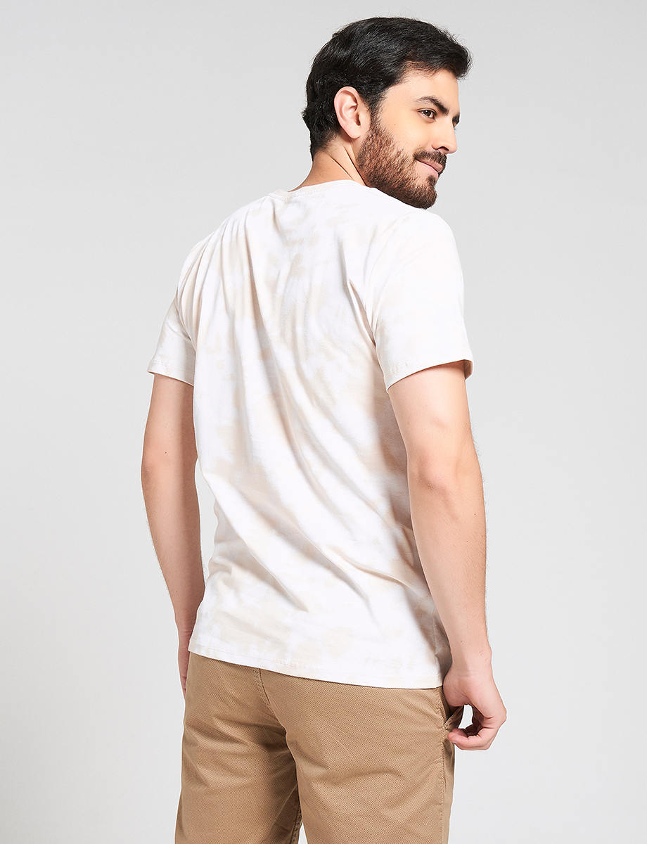 Camiseta Tie-dye Beige