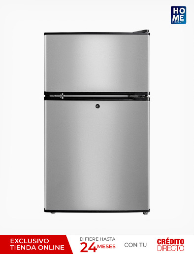 Mini Refrigerador 87 Litros Gris | Home & Co