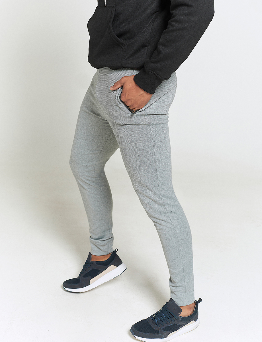 Jogger Bolsillos con cierre Gris