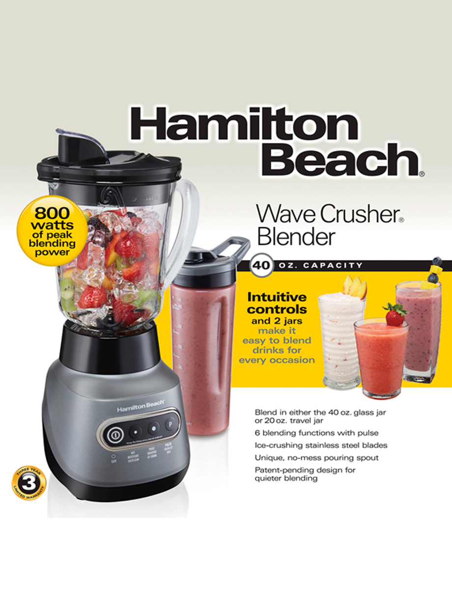 Licuadora con dos Jarras Hamilton Beach