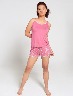 Pijama Top + Short Rosado oscuro