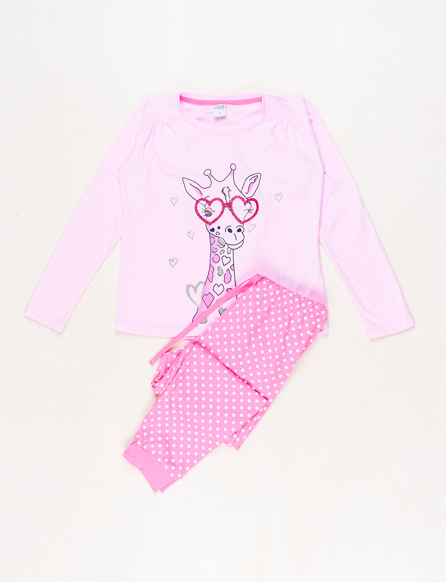 Pijama Buzo + Pantalón Jirafa