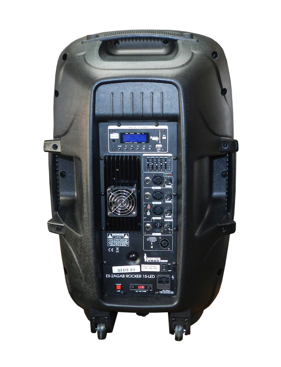 Parlante 95.000W Negro + Micrófono + Pedestal