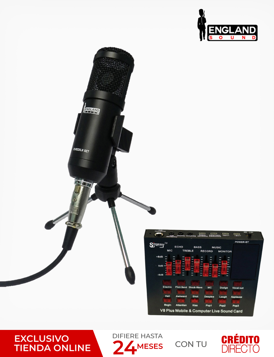 Kit Micrófono para Streaming England Sound