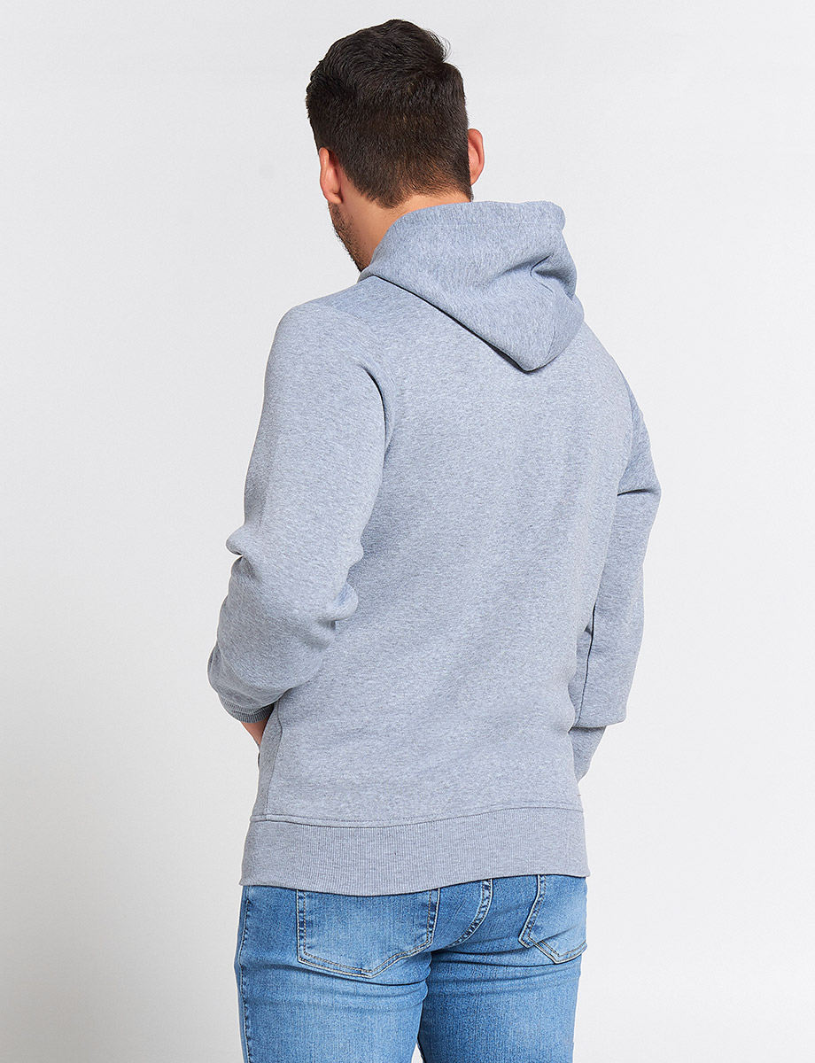 Chompa Básica Gris con Cremallera