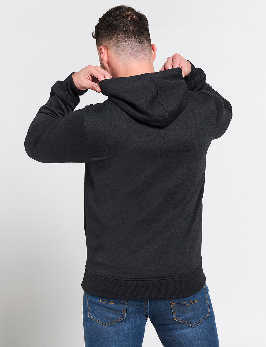 Hoddie Básico Cerrado Negro