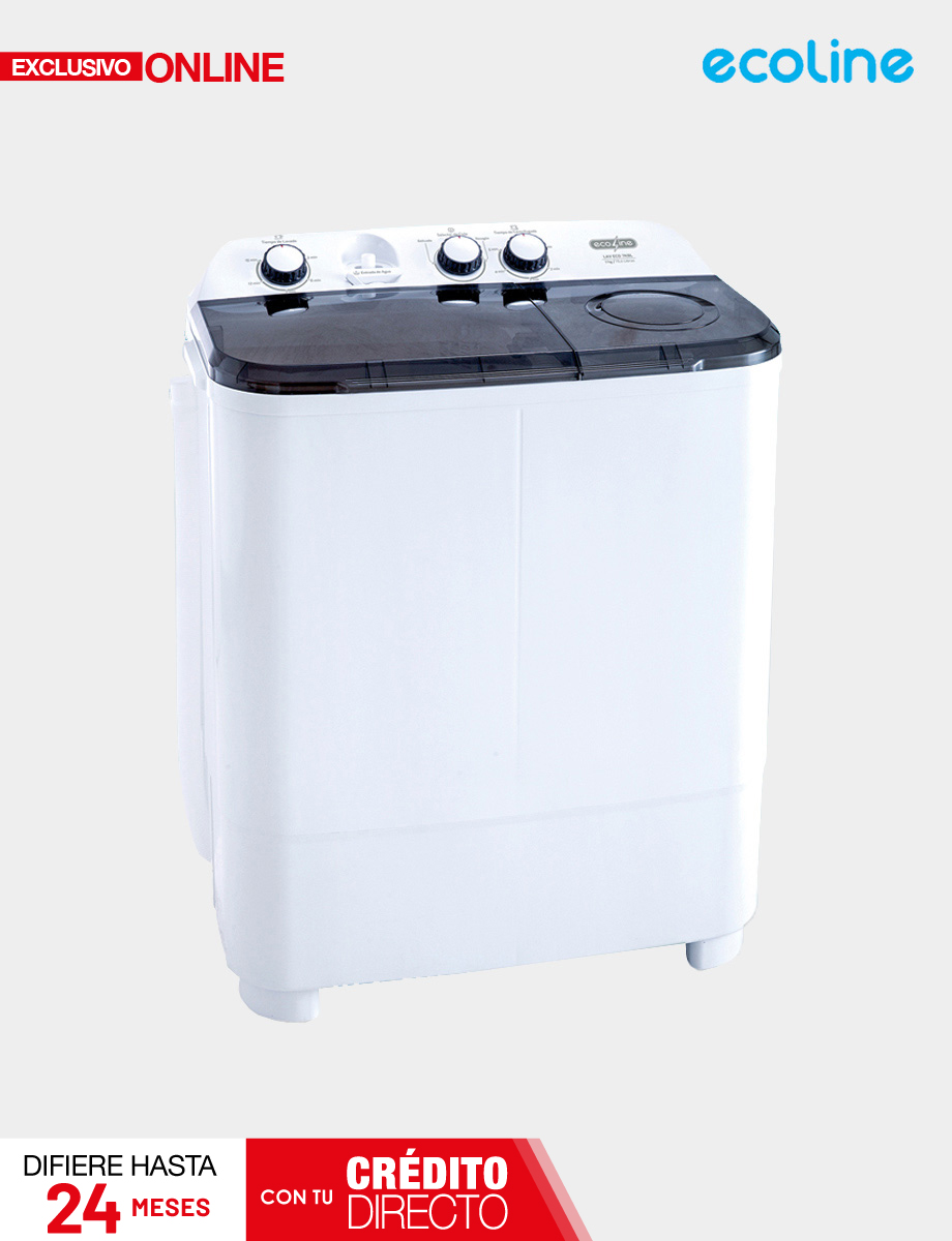 Lavadora semiautomática 7 Kg blanca Ecoline