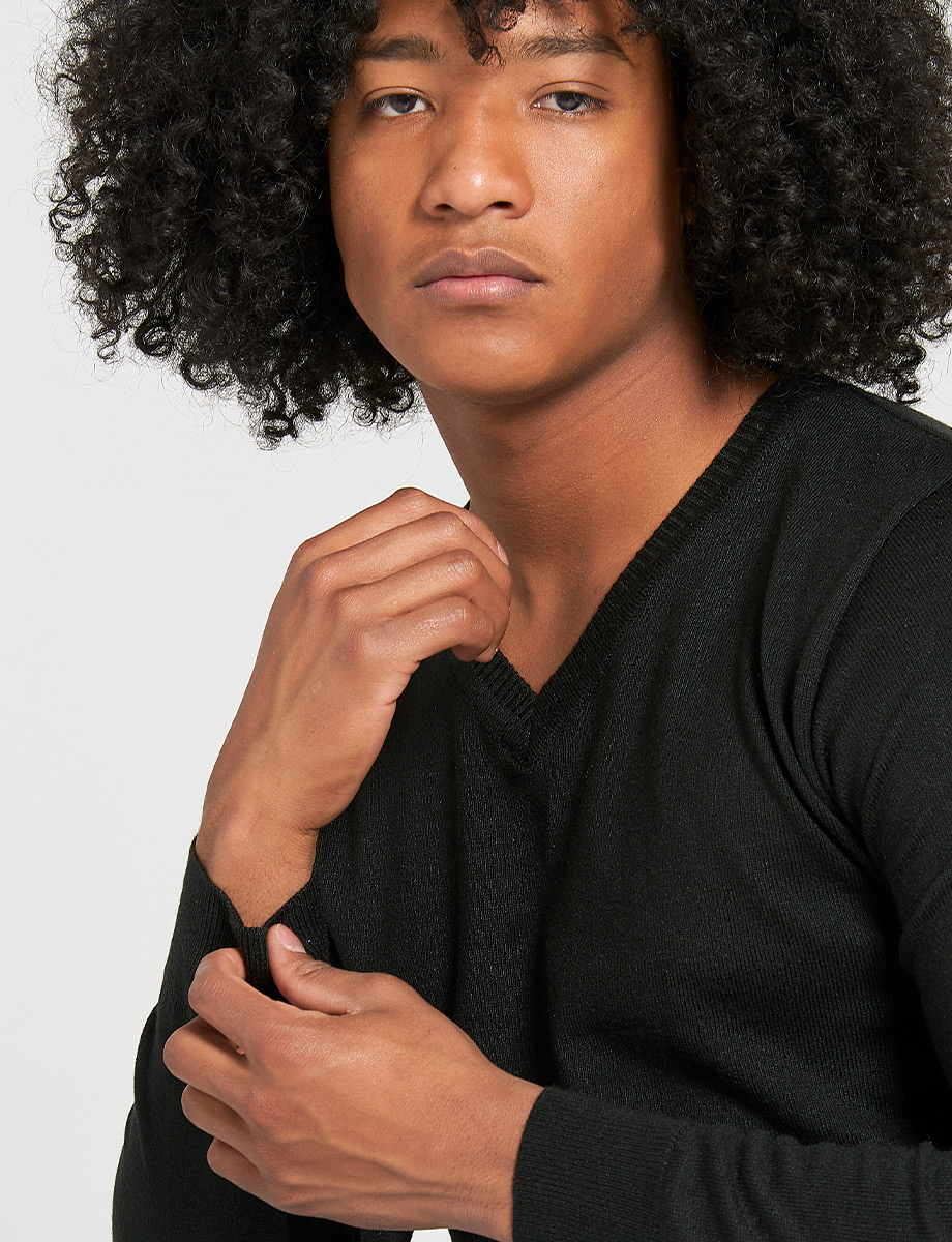 Sweater Básico Cuello en V