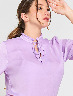 Blusa con Ruches Lila