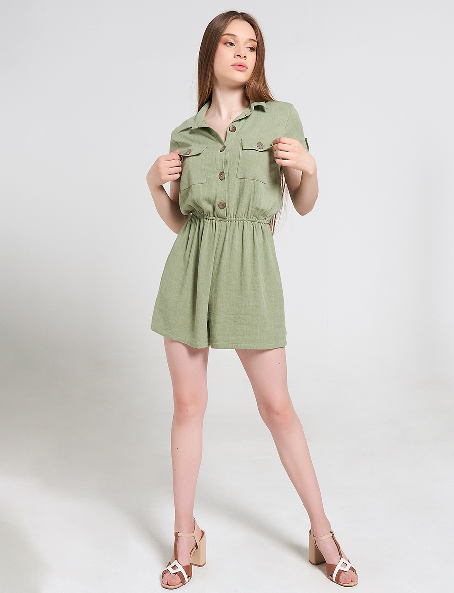 Jumper Corto con Bolsillos Cargo