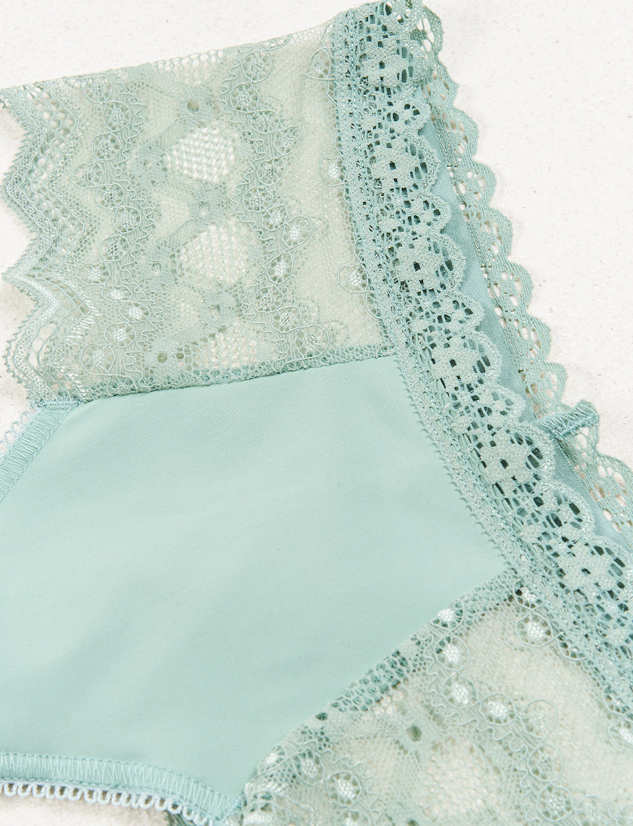 Bikini en Encaje Verde Menta