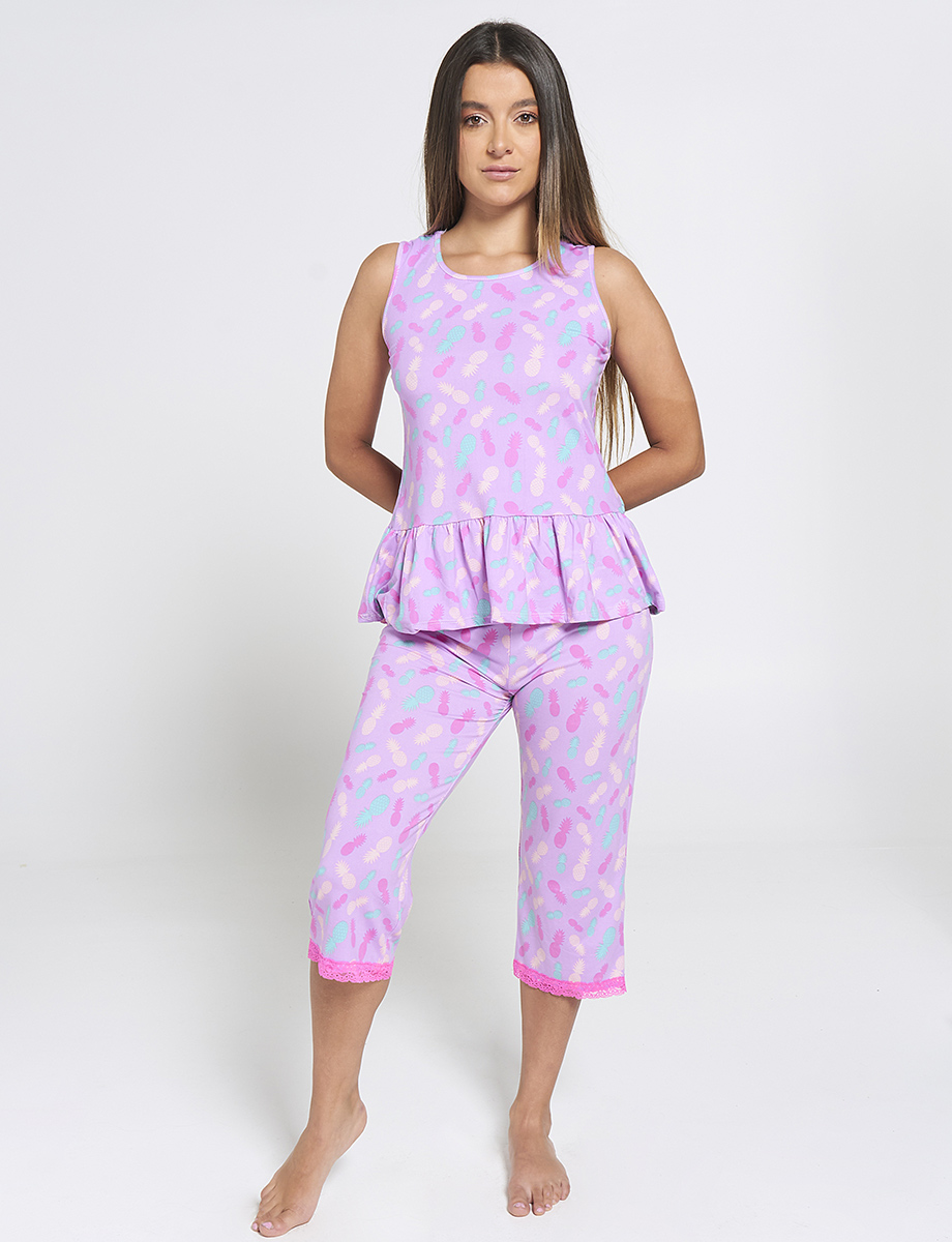 Pijama 2 Piezas Prints de Piñas