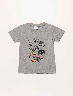 Camiseta Gris Estampada Dinosaurios