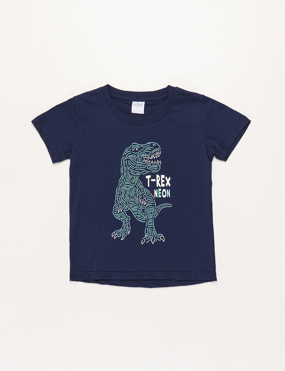 Camiseta pre Azul marino T-Rex