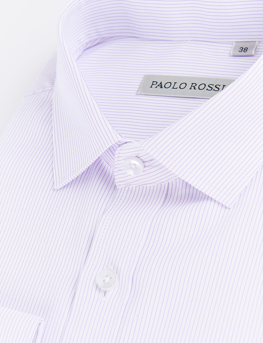 Camisa Líneas Lila Paolo Rossi