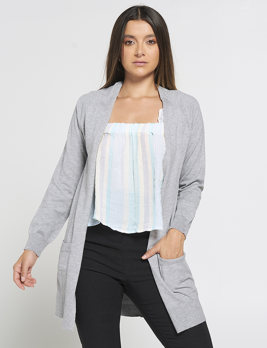 Cardigan Clásico Abierto