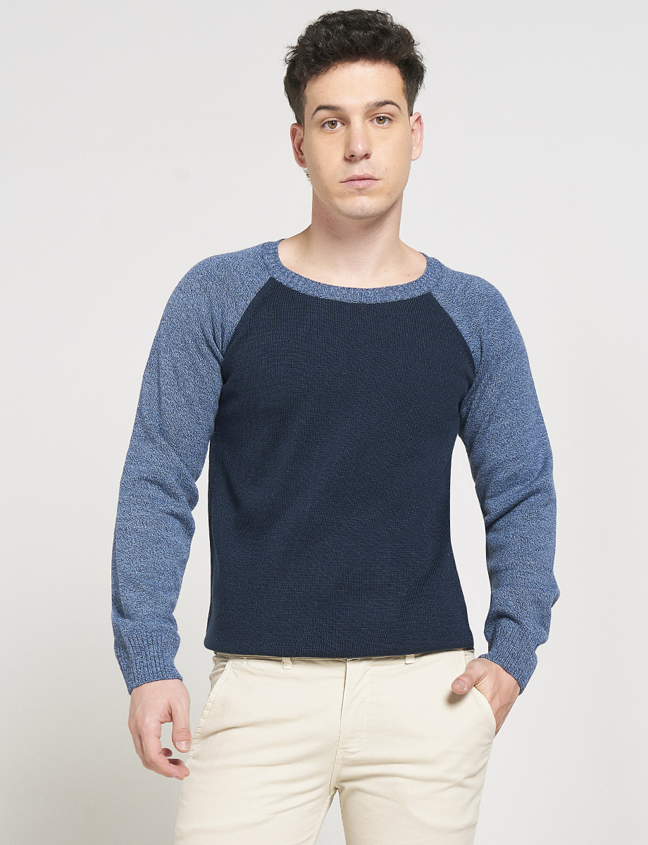 Sweater Bicolor Doble Textura