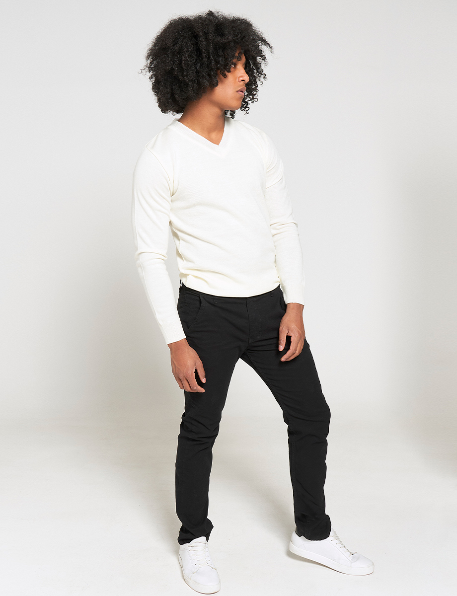 Pantalón Chino Regular Negro