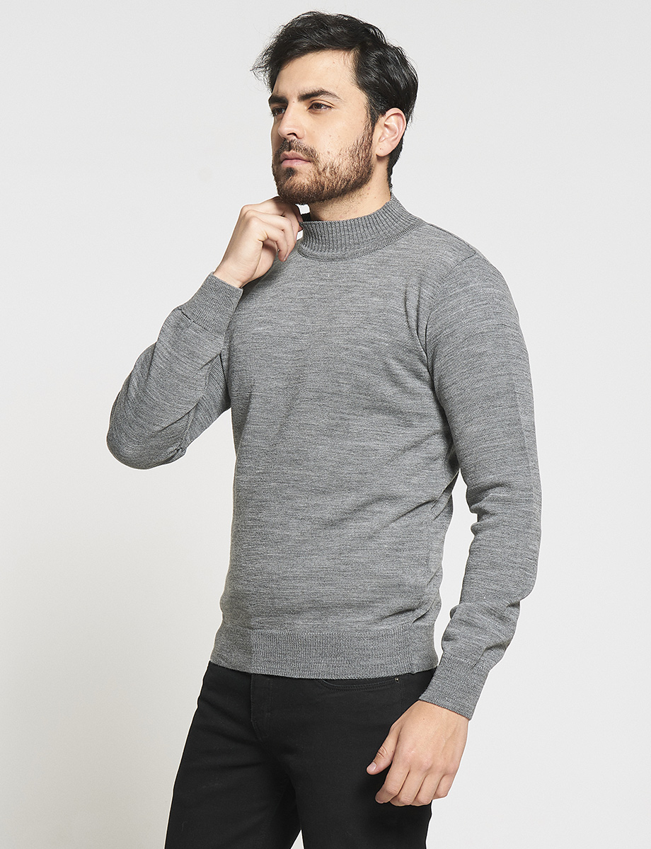 Sweater Cuello Tortuga Gris