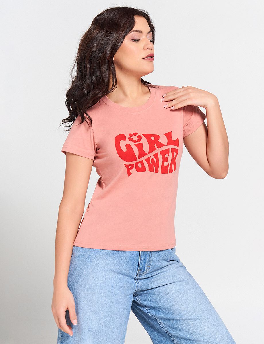 Camiseta Palo rosa Girl Power