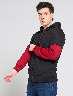 Chompa Fleece Negro/Rojo