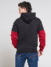 Chompa Fleece Negro/Rojo