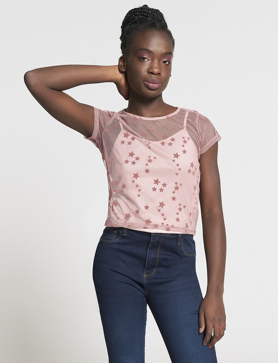 Camiseta Estrellas con Transparencia