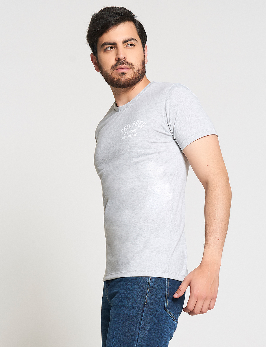 Camiseta Feel Free Jaspeado claro