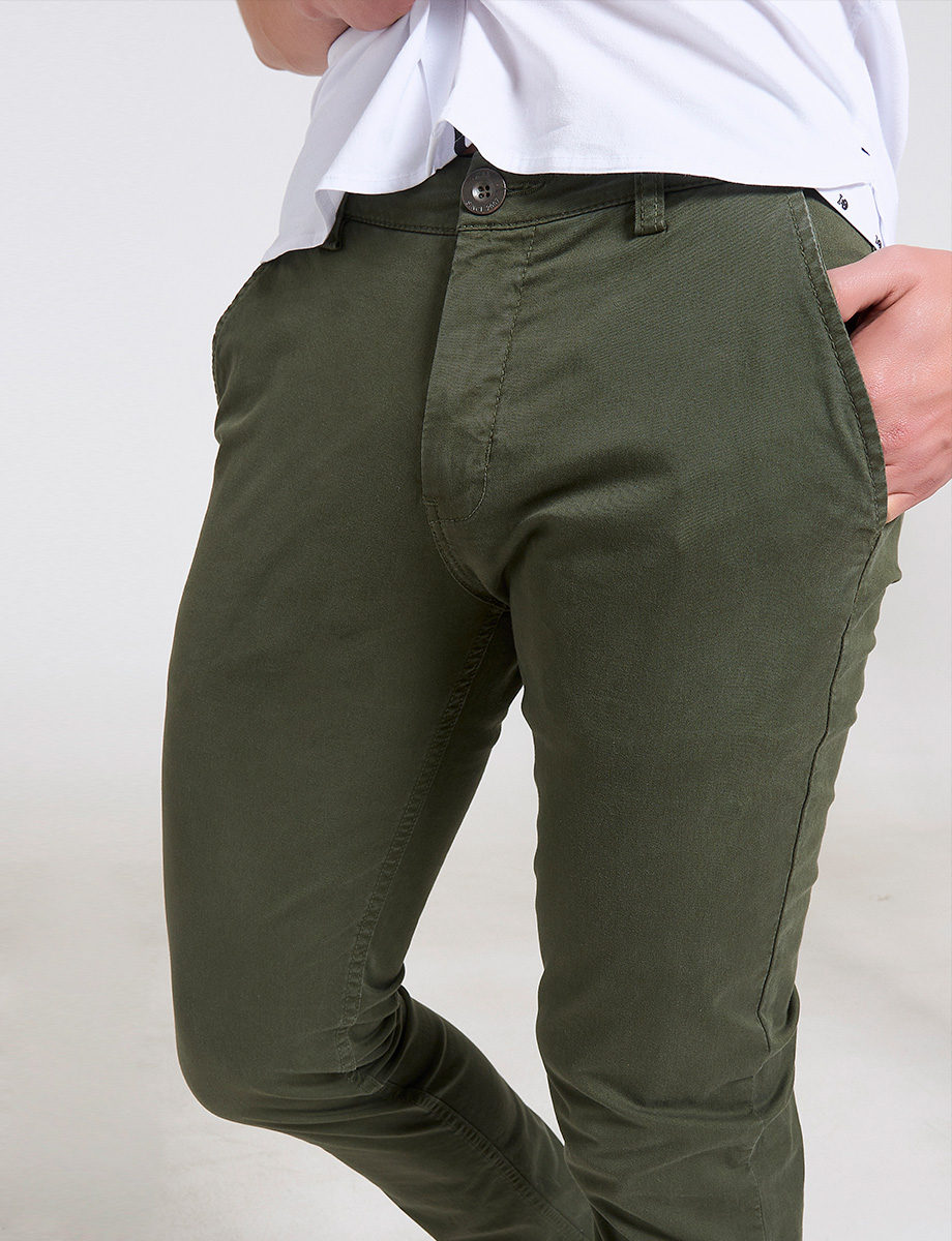 Pantalón Chino Verde oscuro