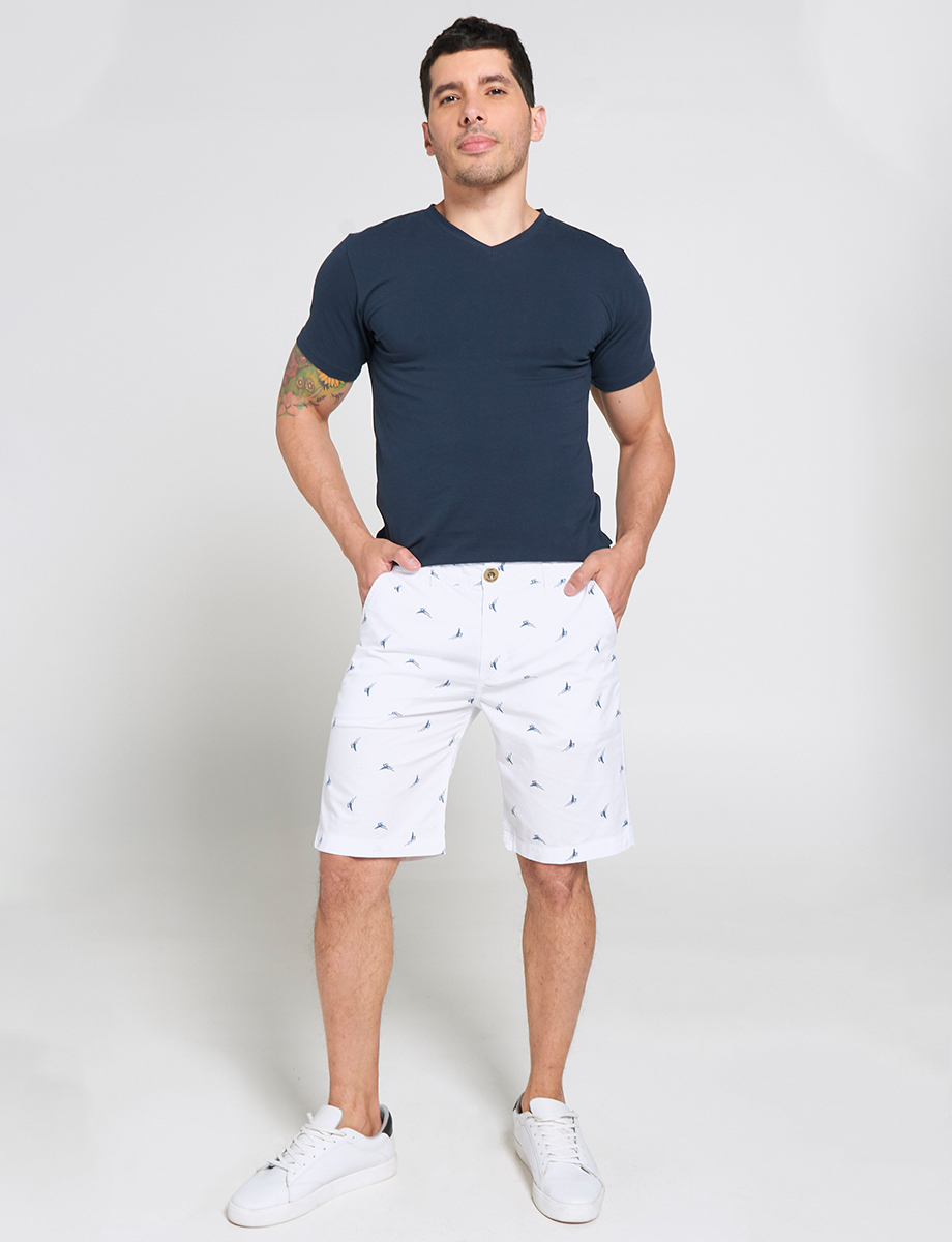 Outfit Con Bermuda Blanca Hombre Grey Shorts Outfit Short Gris