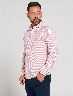 Camisa a Rayas Blanco/Rosado