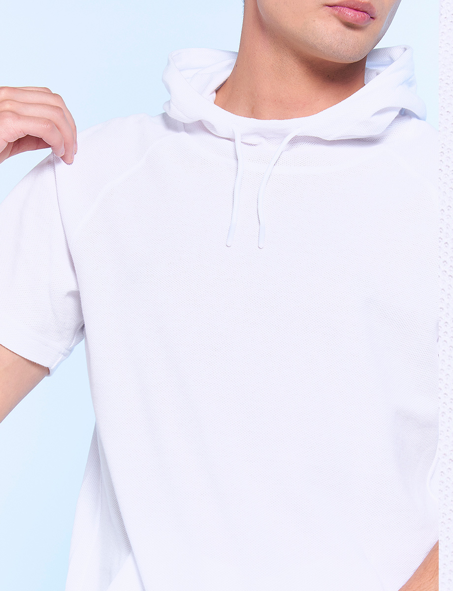 Camiseta Pique con Capucha
