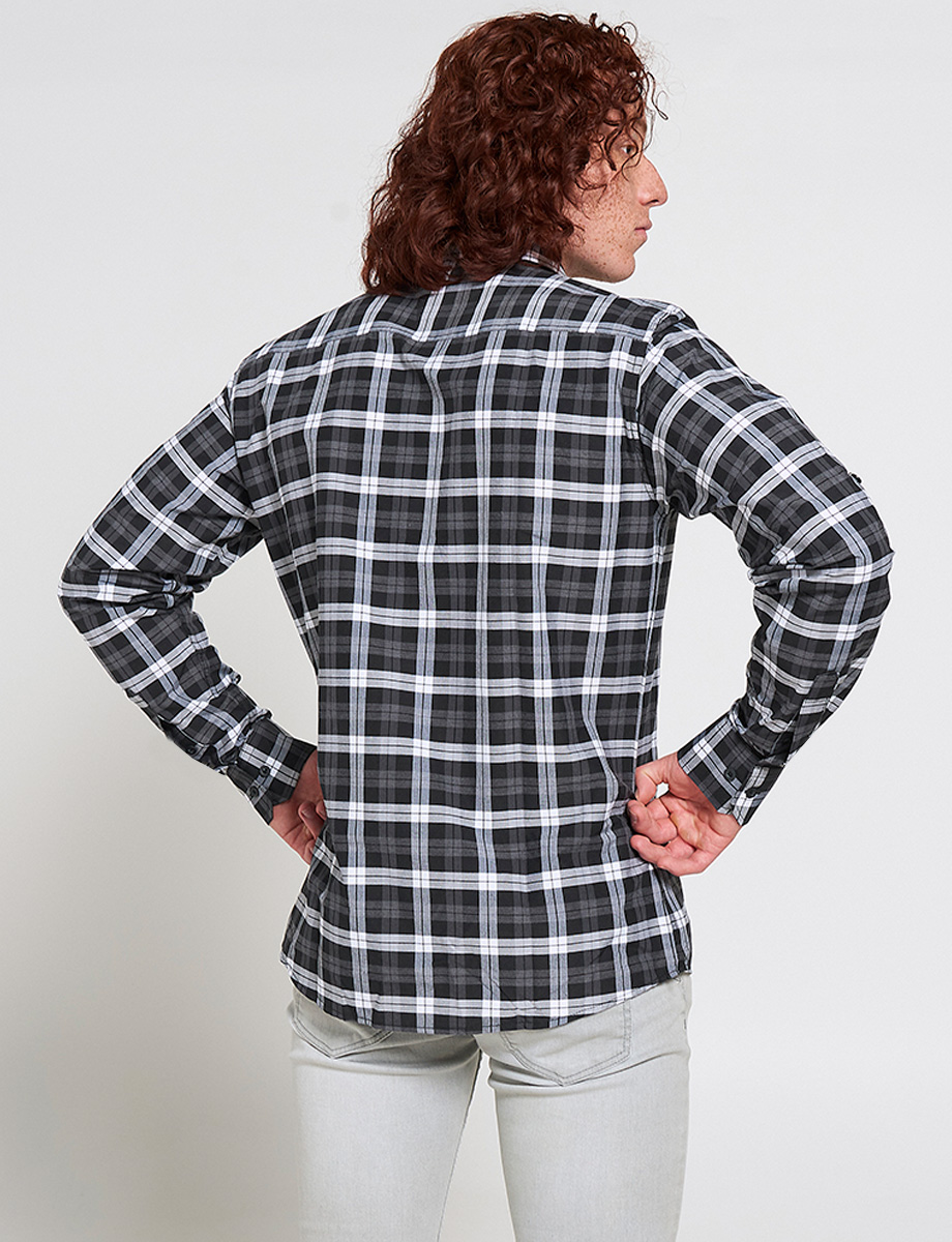 Camisa Leñador a Cuadros con Bolsillo