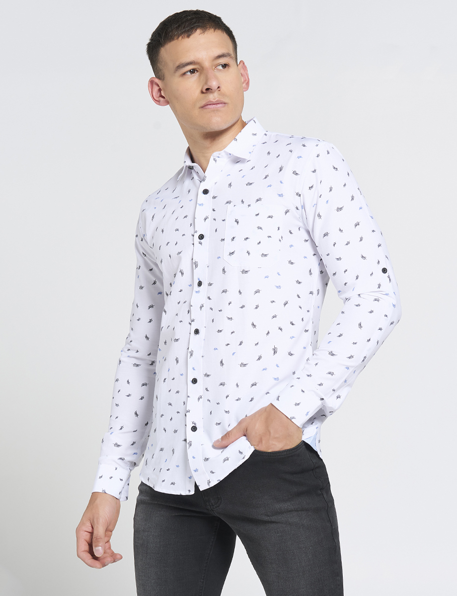 Camisa Manga Larga Prints Hojas