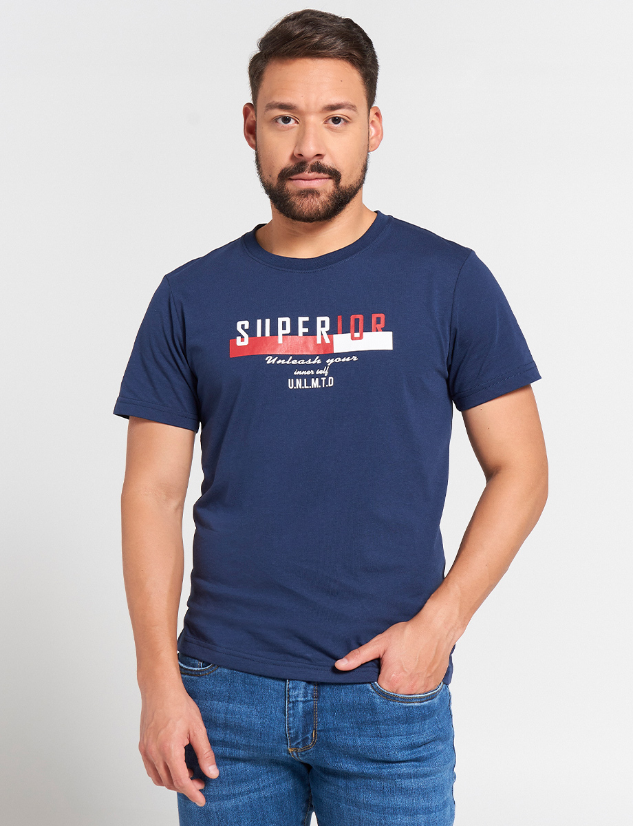 Camiseta Azul marino Superior