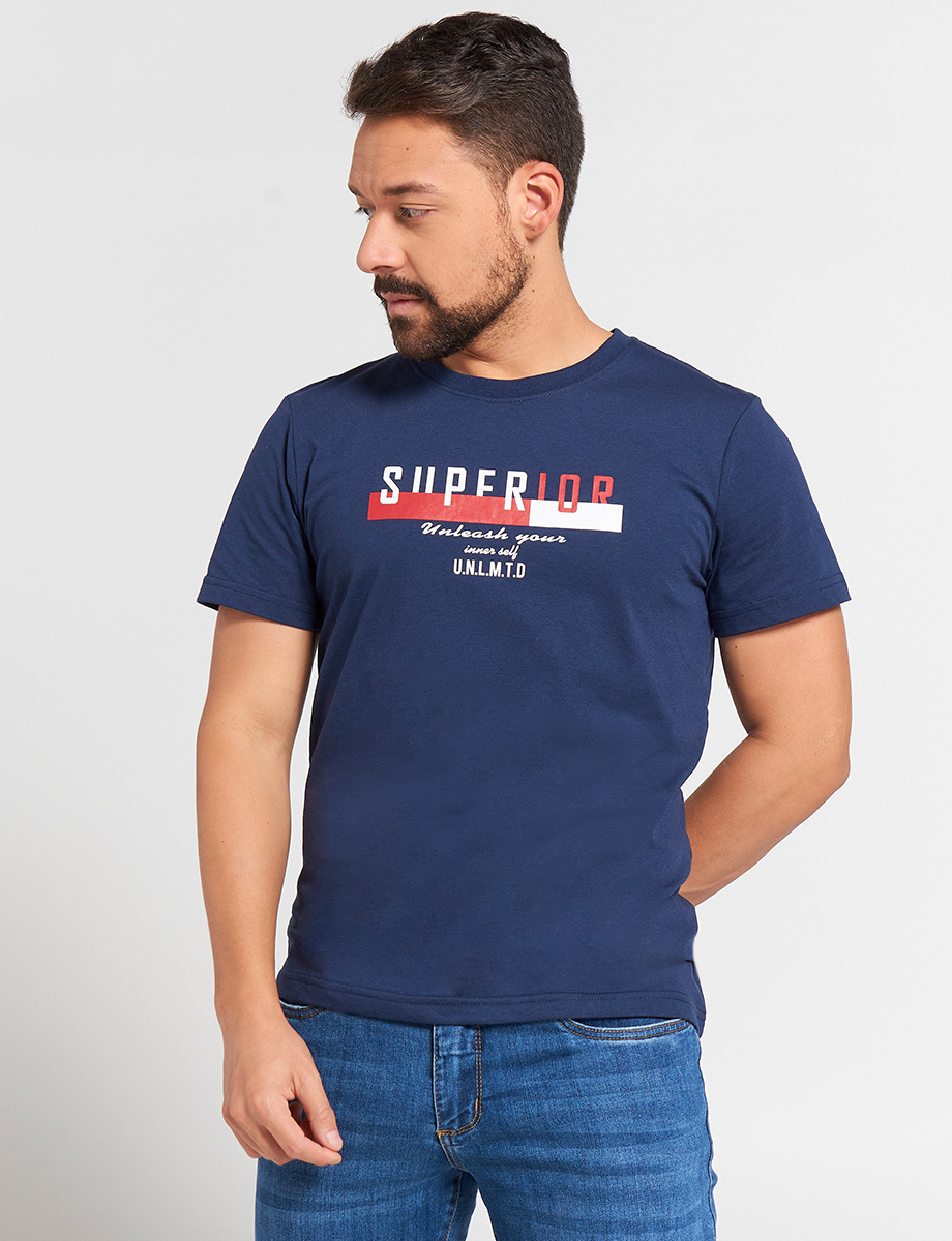 Camiseta Azul marino Superior