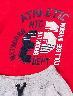 Conjunto Camiseta + Bermuda Rojo/Gris